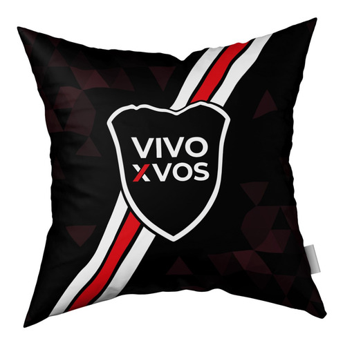 Imagen 1 de 1 de Almohadón River Plate Escudo Vellon Siliconado 38x38
