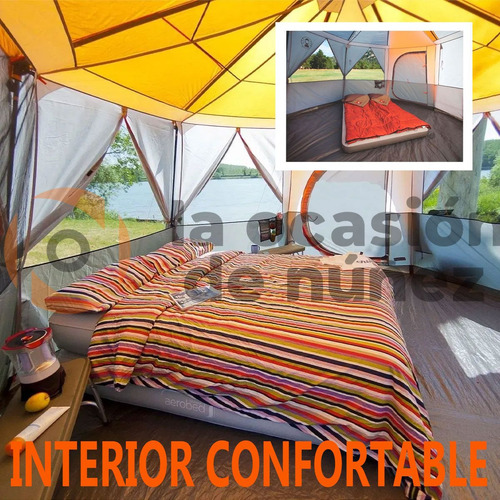 Carpa Coleman 8 Persons Octagon 98 Resistente Amplia Camping