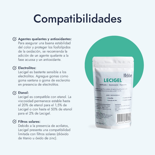 Imagen 7 de 10 de Lecigel Gelificante Emulsionante O/w (serum, Cremas En Gel)