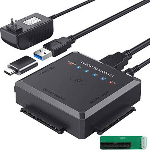 Adaptador Sata/ide Usb 3.0, Lector De Discos Hdd/ssd