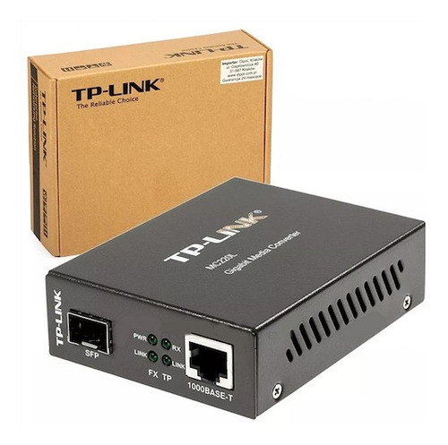 Imagen 3 de 5 de Convertidor De Medios Tp-link Mc220l Multimedia Sfp Gigabite
