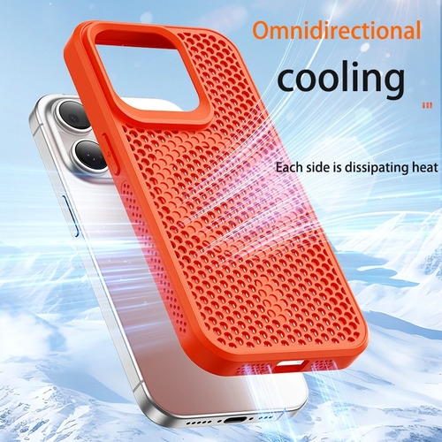 Capa Preta Com Dissipação De Calor Para iPhone 15 Pro