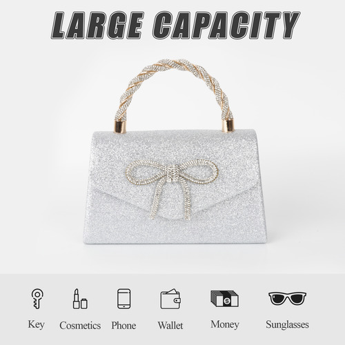 Bolso De Mano Lazo Grande Suave De Boda Fiesta Para Mujer