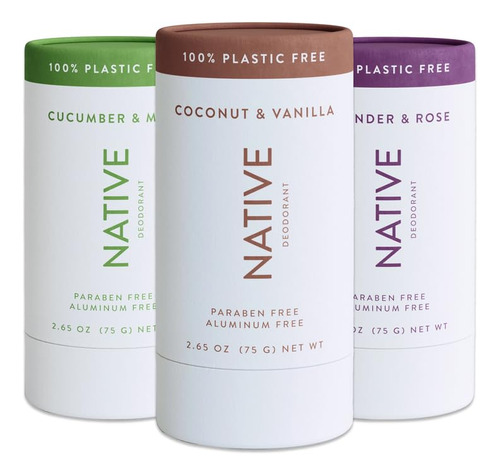 Native Desodorante Natural Sin Plastico Para Mujeres Y Hombr