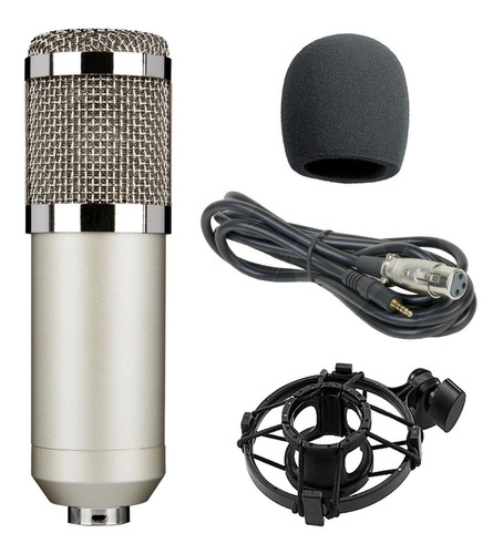 Microfono Condenser Hugel Cm800 Araña Filtro Cable Envios