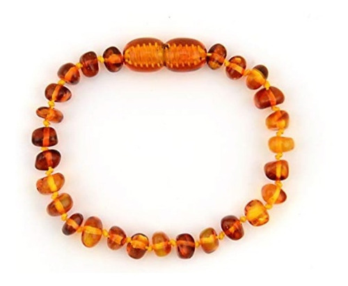 Pulseira De Ambar Para Bebe 15cm - Original C/ Certificado