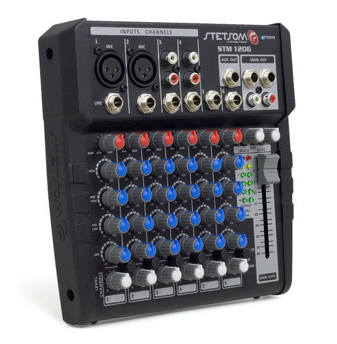 Mesa Crossover Stetsom Stm1206 Stereo 12v 6 Canais 2 Vias