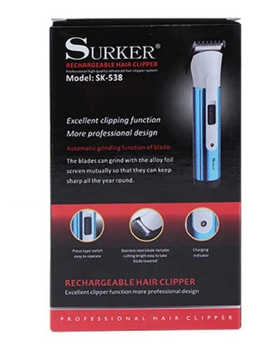 Afeitadora Cortador De Pelo Recargable