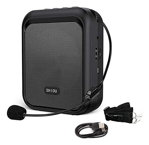 Amplificador De Voz Portátil Shidu Con Micrófono Y Bluetooth