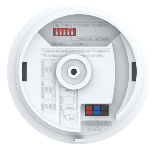 Sensor Presença 360° Teto C/ Fotocélula Qualitronix