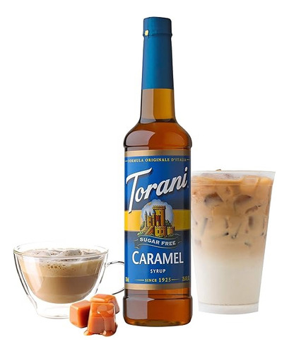 Torani Caramel Caramelo Jarabe Sin Azucar Cafe Te 750ml