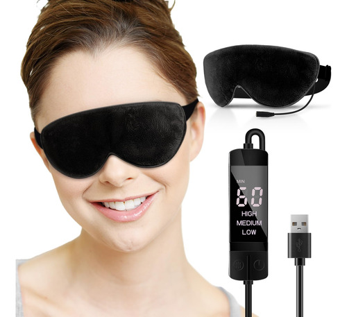 Máscara De Ojos Calentada Usb Con Control De Temperatura Color Nombre Del Diseño