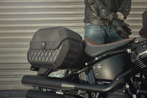 Kit Maletas Laterales Legend Lh Harley Davidson Softail 45lt Color Negro