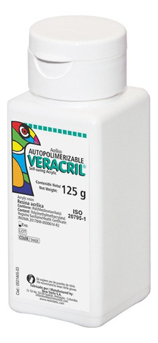 Acrilico Autocurado Veracril 125g Dental Odontologia