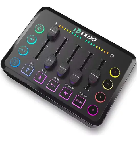 comprar Mixer Rgb Áudio Jogos Com Xlr 48v+ Para Podcastingu002Fgravação