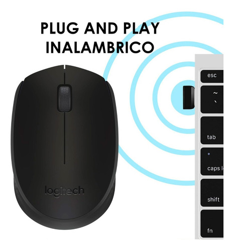 Mouse Inalambrico Logitech M170 Banda 2.4ghz Sensor 1000dpi