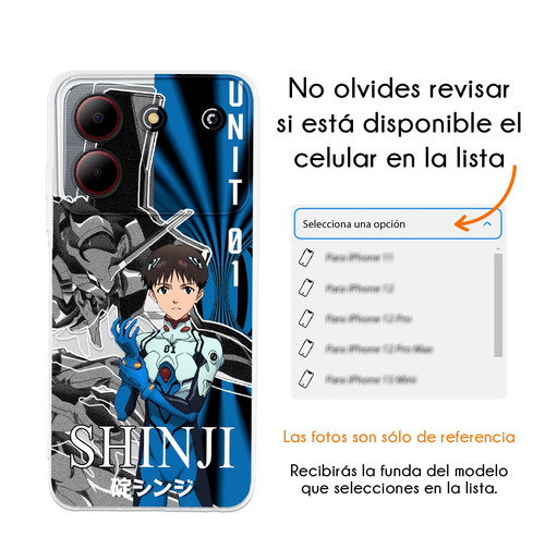 Funda Para Zte Evangelion Shinji Ikari Niño Eva 01 Anime