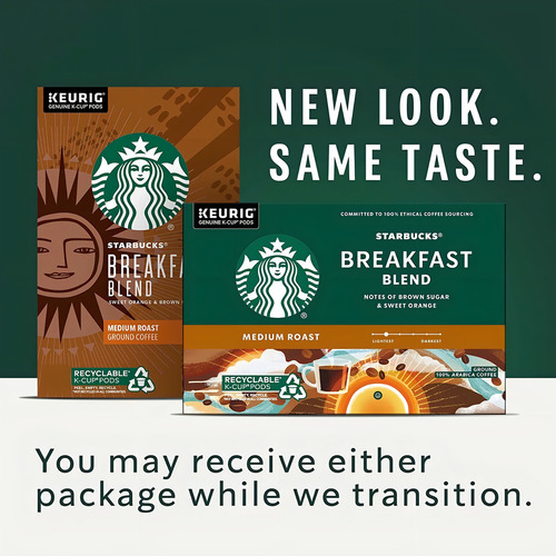 Capsulas De Cafe Starbucks Breakfast Blend, Medio, 10 Uds.