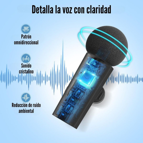 Micrófono Lavalier Fifine M8 Wireless Para Android Y iPhone