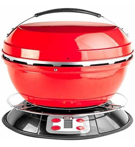 Cook-aire Ep-3620rd Wood Fired Grill Portátil, Rojo.