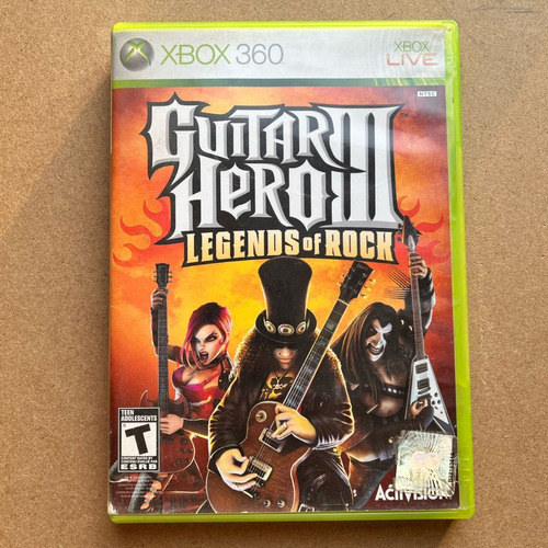 Guitar Hero 3 Legends Of Rock Xbox 360 Disco Físico