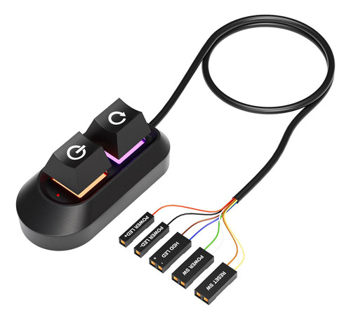 . Cable De Extensión Con Botón De Encendido De Escritorio A