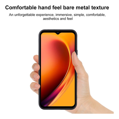 Capa De Telefone Tpu Preta Para Doogee V Max
