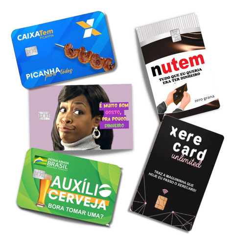 Kit Flork Adesivo Para Cartão Crédito Debito Meme Divertido 