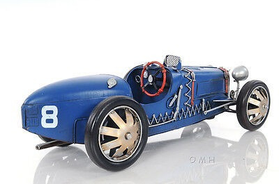 1920s Bugatti Type 35 Metal Racing Car Model 14  Automob Ccj