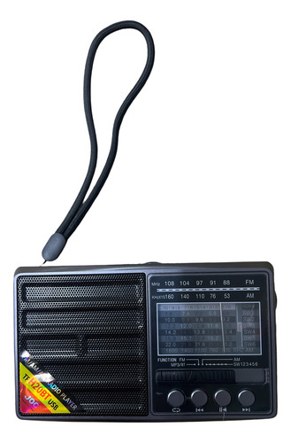 Radio Linterna Recargable 8 Bandas Bt Micro Sd 15 Horas