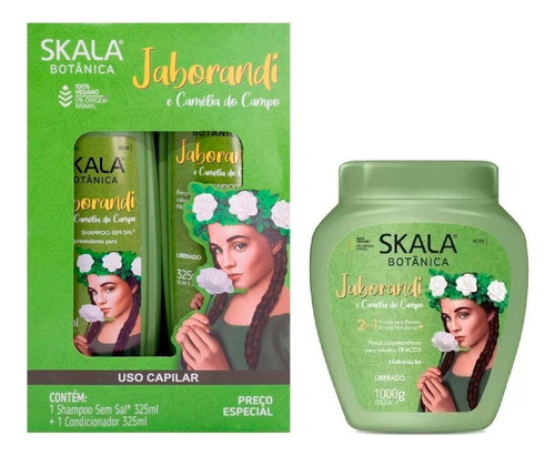 Skala Shampoo Acondicionador Y Mascara Jaborandi Bp