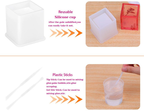 11 Peças De Moldes De Resina De Silicone, Kit De Moldes, Mol