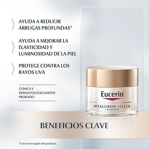 Imagen 4 de 9 de Eucerin Hyalluron Filler Crema De Día Fps 50ml