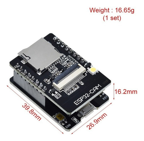 Esp32 Cam Ov2640 Adaptador Programador Wifi Bt Arduino Ide