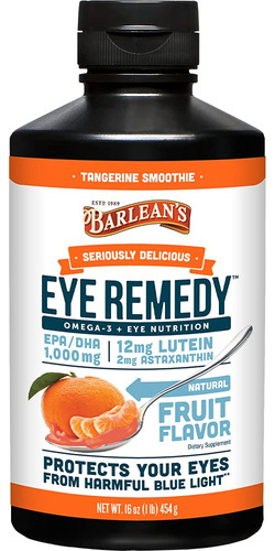 Barlean's Eye Remedy Con Aceite De Pescado, Lutena, Zeaxanti