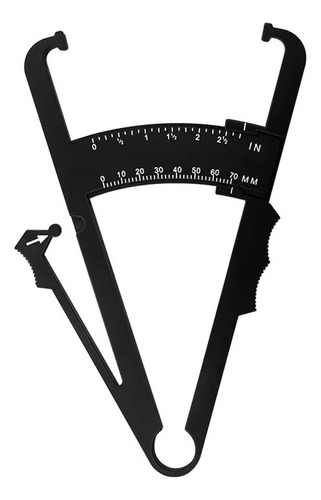 Adipometro Plicometro Medidor De Grasa Corporal Negro