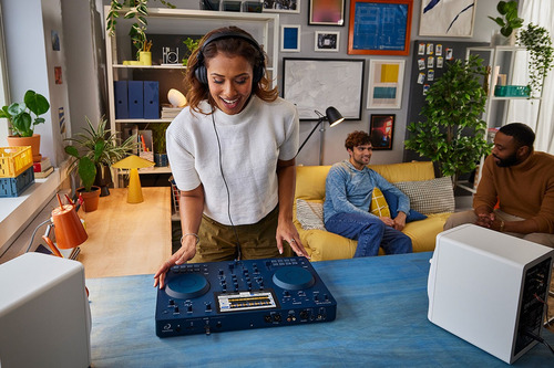 Controlador DJ Alpha Theta OMNIS-DUO azul 220V