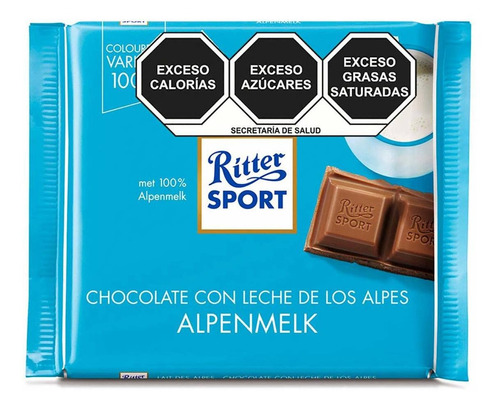 Chocolate Con Leche Ritter Sport Extrafino 100g