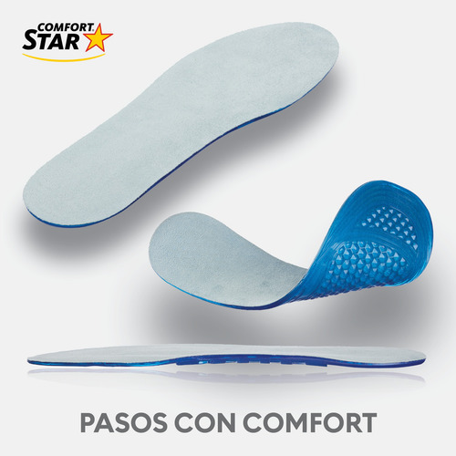 Plantilla Gel Massage Para Pie, Unitalla 3 Pares