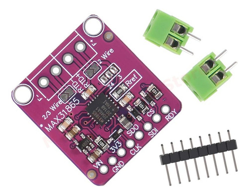 Tecneu Modulo Max31865 + Sensor Temperatura Rtd Pt100 2 Hilos 450°c