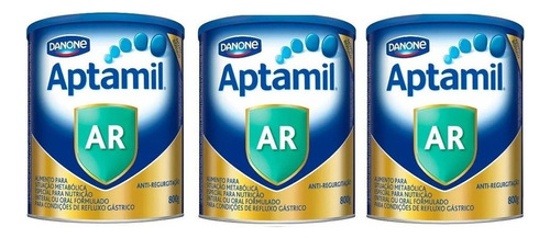 Fórmula infantil em pó Danone Nutricia Aptamil AR sabor without flavor en lata de 6 de 800g a partir dos 0 meses