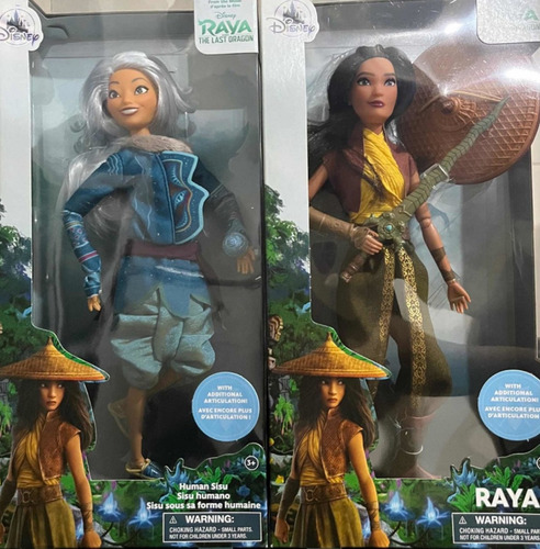 Boneca Raya E Sisu Primeira Versão, Originais Disney Store