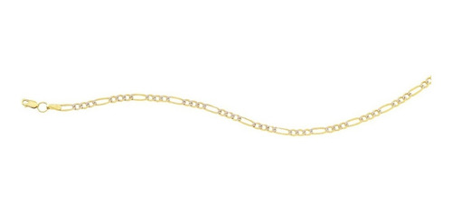 Imagen 2 de 3 de Pulsera 3x1 Plana Rodio 080 18cm Oro 10k - 709