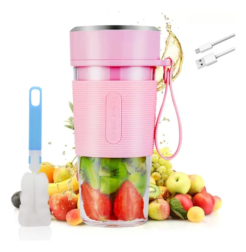 Extractor De Jugos De Mini Vaso Licuadora Pequeña Recargable