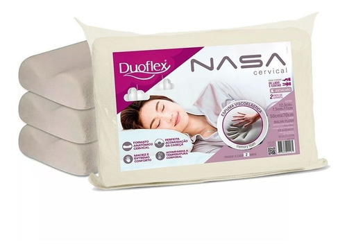 Almohada Cervical Esp. Memoria Viscoelastica Nasa Xl Grande