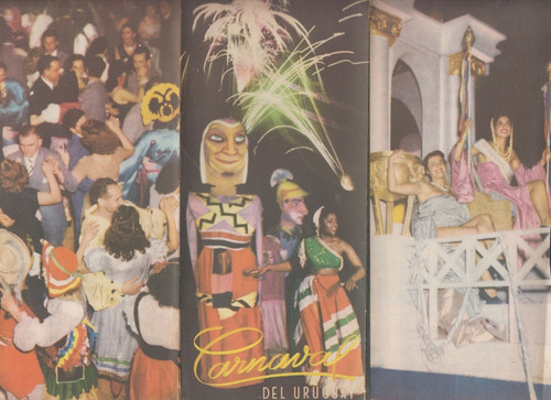Carnaval Del Uruguay Antiguo Folleto Con Fotografias Vintage