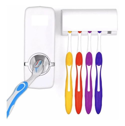 Dispensador De Pasta Dental Con Porta Cepillos