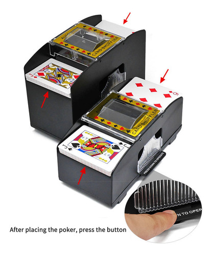 Barajador Automático De Cartas, Barajador Eléctrico, 4 Mazos