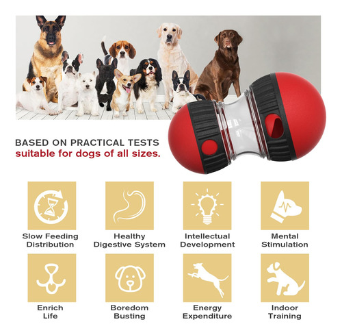 Rompecabezas De Comida Para Perros Ajustable Y Juguete