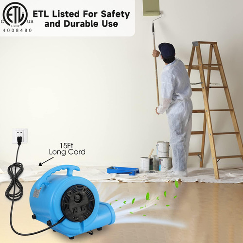 Ventilador For Floor Blessny 1/2 Hp, 2200 Cfm, 4 Speed